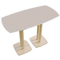 Table réunion haute Woody 6 personnes décor Brun - Image principale