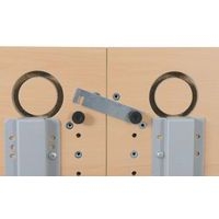 Table abattante rectangulaire Avel  pieds blancs sur roulettes - Image 4