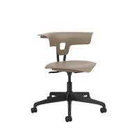 Chaise hauteur réglable Ruckus sur roulettes, assise coloris brun - Image principale