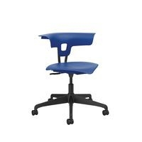 Chaise hauteur réglable Ruckus sur roulettes, assise coloris bleu foncé - Image principale