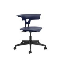 Chaise hauteur réglable Ruckus sur roulettes, assise coloris bleu marine - Image principale