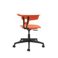 Chaise hauteur réglable Ruckus sur roulettes, assise coloris orange - Image 3