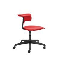 Chaise hauteur réglable Ruckus sur roulettes, assise coloris rouge - Image 4