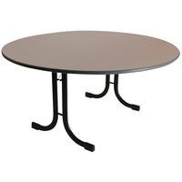 Table pliante Ideal Ø 150 pièt.courbe cht antichoc Gris/Noir - Image principale