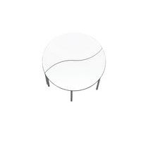 Table demi-lune Yang hauteur réglable de T1 à T3 blanc-MIRPLAY School - Image 4