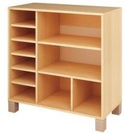 Meuble droit étagères + cases Confetti - finition bouleau - Image 2