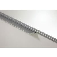 Tableau simple émaillé blanc, cadre aluminium anodisé Vanerum - Image 2