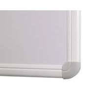 Tableau simple émaillé blanc, cadre aluminium anodisé - 0,90 x 1,20 m - Image 2