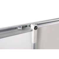 Tableau dyptique émaillé bleu cadre alu strié naturel - Manutan Expert - Image 2