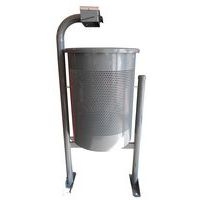 Poubelle Chambéry Eco avec cendrier acier 60 L - gris - Image principale