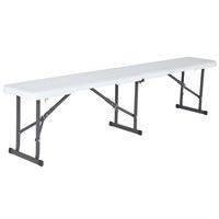 Pack table Lifetime 183 x 76 cm + 2 bancs pliants - Image 3
