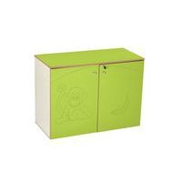 Meuble bas 2 portes Zébulon - Vert pomme - Image principale