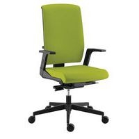 Fauteuil Tela haut dossier synchrone Plus accoudoir réglable tissu col. pistache - Image principale