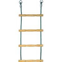 Echelle de corde échelons bois - 2.50 m - vert - Image principale