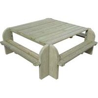 Table-bancs carrée Elite CIHB - Image 2