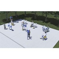 Parcours d'incitation à la marche 8 activités fixation platines - Image principale