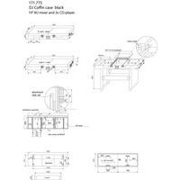 Flightcase 19" 8U PD-FC3 mixeur et 2 lecteurs CD 8U - Image 4