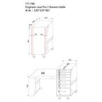Rack PD-FA5 7 tiroirs + table - Image 3