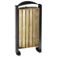 Poubelle 60l Arkea facade bois Rossignol Pro - Image principale