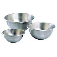 Bassine demi-ronde en acier inoxydable - Image principale