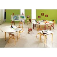 Table Elodie II ronde, 4 pieds tube - Image 2