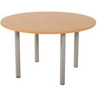 Table réunion Lounge 4 pieds Ø 120 cm hêtre/alu - Image principale