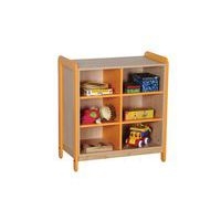 Meuble 2 colonnes 6 niches Lili hauteur 98 cm coloris vert - Image 2