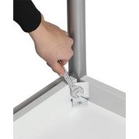 Lot de 2 tables Access 70 x 50 cm hêtre, chants plaqués, pieds ronds T3 jaune - Image 4