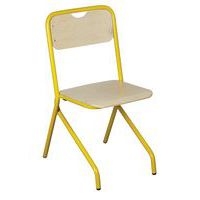 Chaise Access - 4 pieds appui sur table  T3 unite 1023 jaune - Image principale