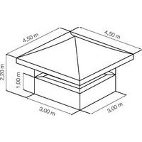 Stand buvette 4,50x4,50 m - vert - Image 2