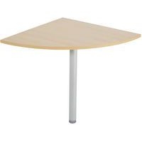 Pied de renfort réglable pour bureau Quatuor coloris Aluminium - Image principale