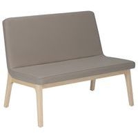 Banquette Zelos 3 places sans surpiqûre hêtre Terre - Image principale