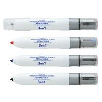 Marqueur effaçable à sec 3 couleurs pointe rechargeable - Image principale
