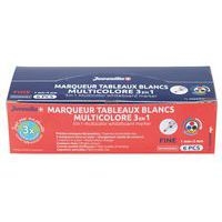 Marqueur effaçable à sec 3 couleurs pointe rechargeable - Image 3