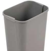 Poubelle à couvercle basculant 50L - Gris - Image 7