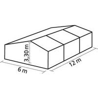 Tente de réception Super Plein Air armature + toit 6 x 8 m - 48 personnes - Image 2