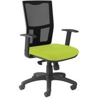 Fauteuil Ritz accoudoir fixe dossier résille noire - Manutan Expert - Image 2