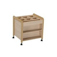 Poste atelier mobile Lili piètement coloris hêtre - Image 2