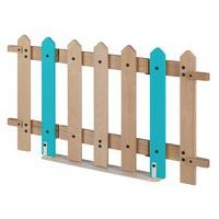 Portillon 7 lattes Lili - montants coloris bleu turquoise - Image principale