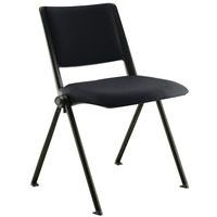 Lot de 2 chaises Match Piètement noir dossier et assise tissu classé M1 - Image 8