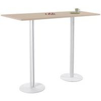 Table Roxane 2 pieds piètement 2 tubes 140x40 cm - Image principale