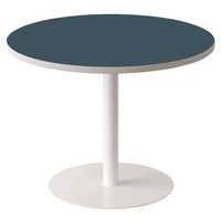 Guéridon bas Easy Office pied métal Ø 80 cm plateau coloris Anthracite - Image principale