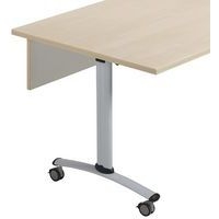 Table rectangulaire mélaminé avec voile de fond pivotant Axe Manutan Expert - Image 9