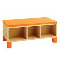 Banc avec assise mousse Confetti - orange - Image 3