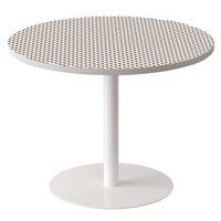 Guéridon Easy Office bas pied métal Ø 80 cm plateau Décor Brun - Image principale