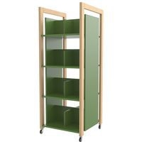 Tour à livres Ellipse enfant 1,50m vert structure bois - Image principale