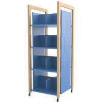 Tour à livres Ellipse enfant 1,50m bleu structure bois - Image principale