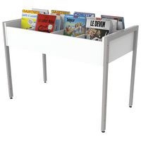 Bac à albums haut simple Ellipse structure métal sans roulettes - Image 3