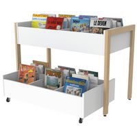 Bac gigogne Ellipse blanc sur roulettes - Manutan Expert - Image 3