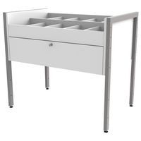 Bac multimédia Ellipse structure métal sans roulettes - Image principale